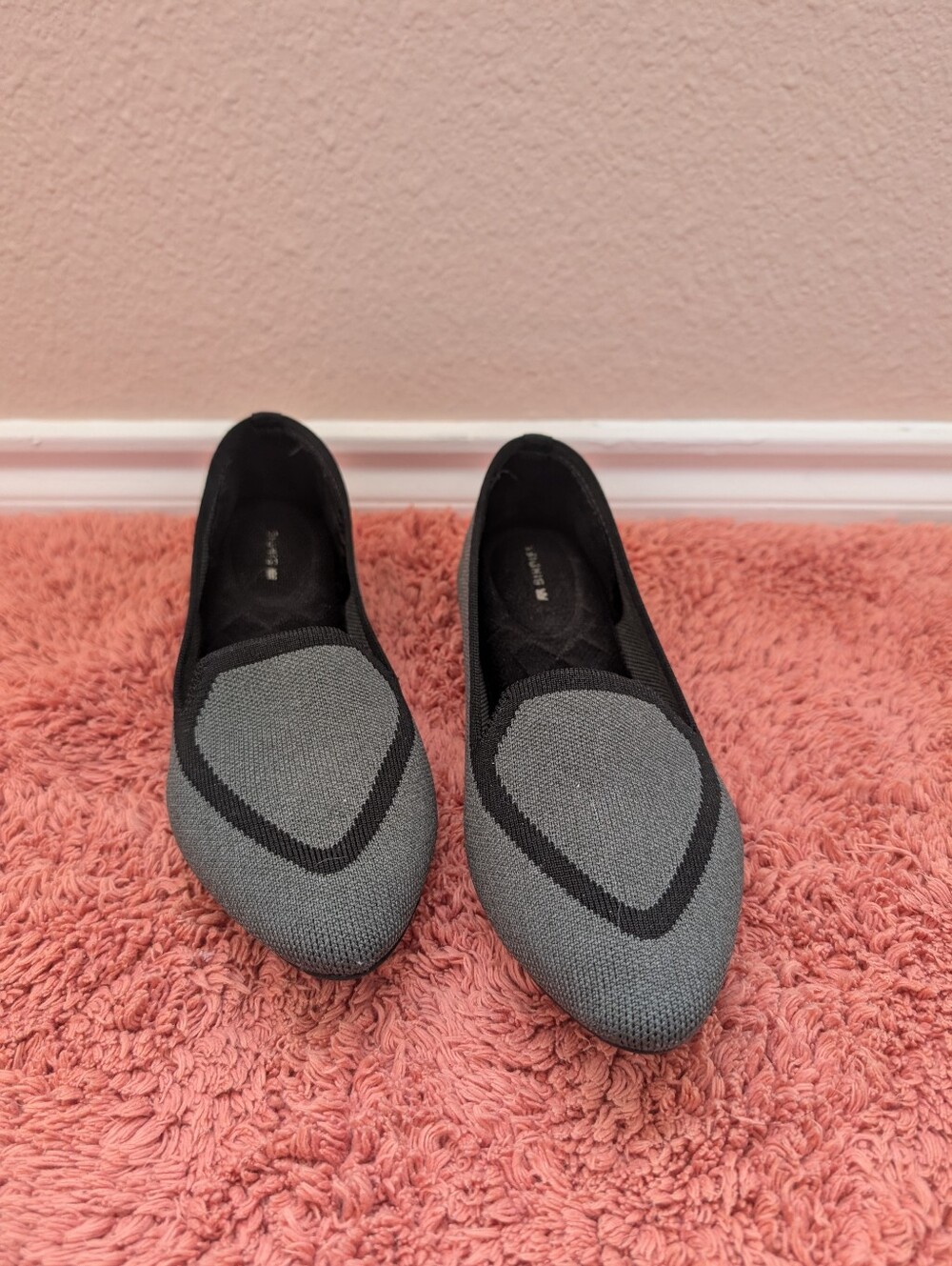 Birdies The Blackbird Gray Washable Women's Slip-On Flats